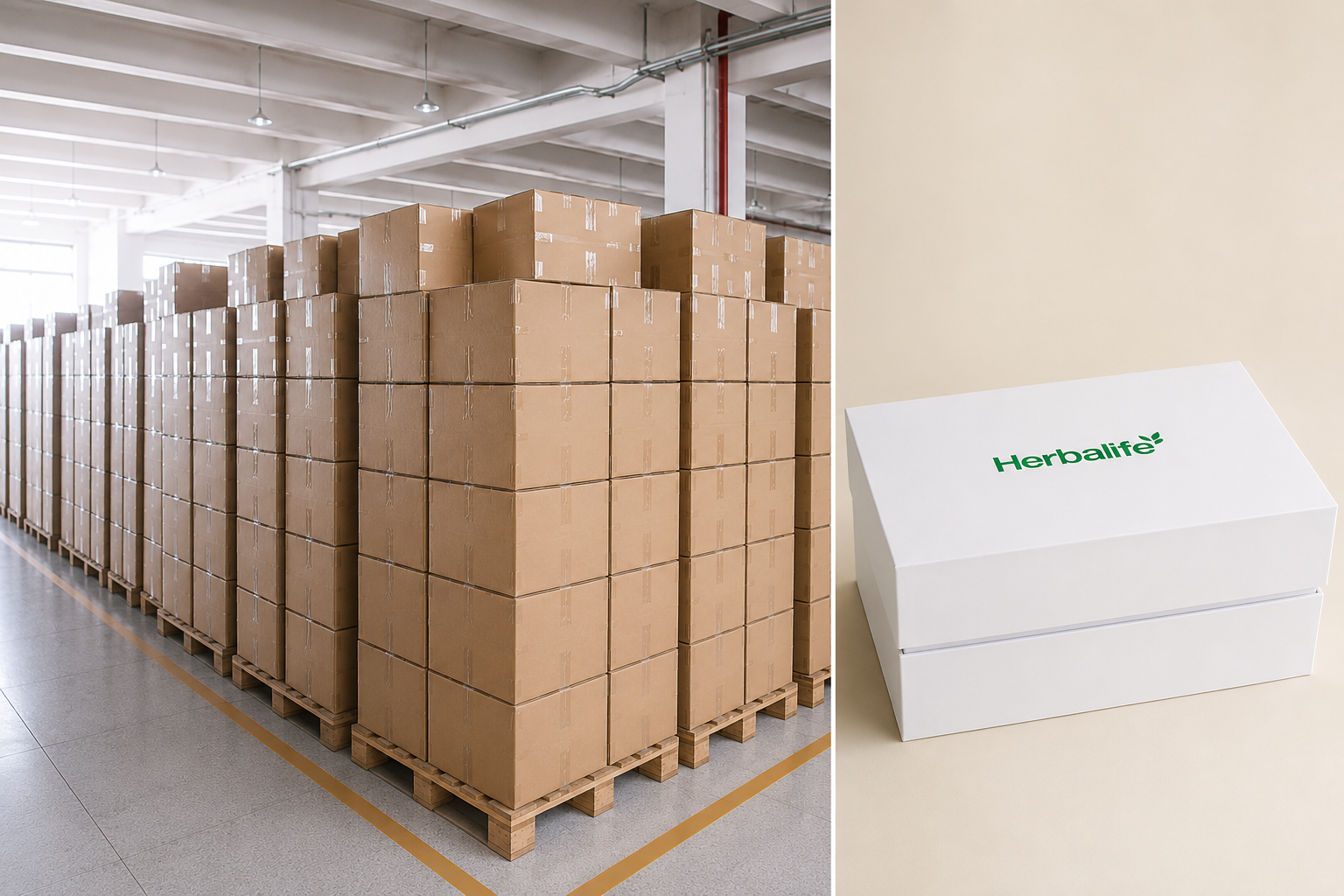 Finished custom merchandise packed for shipment and delivery