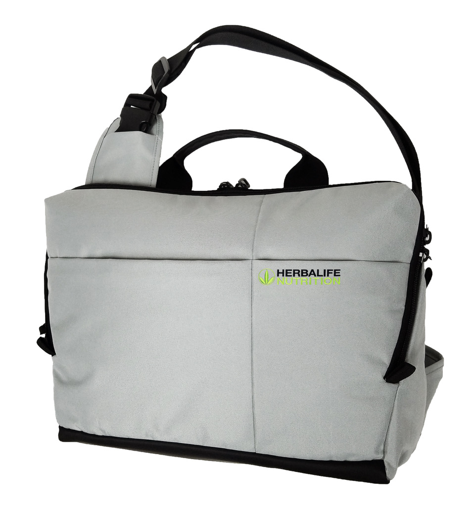 Custom gray Herbalife multipurpose carryall