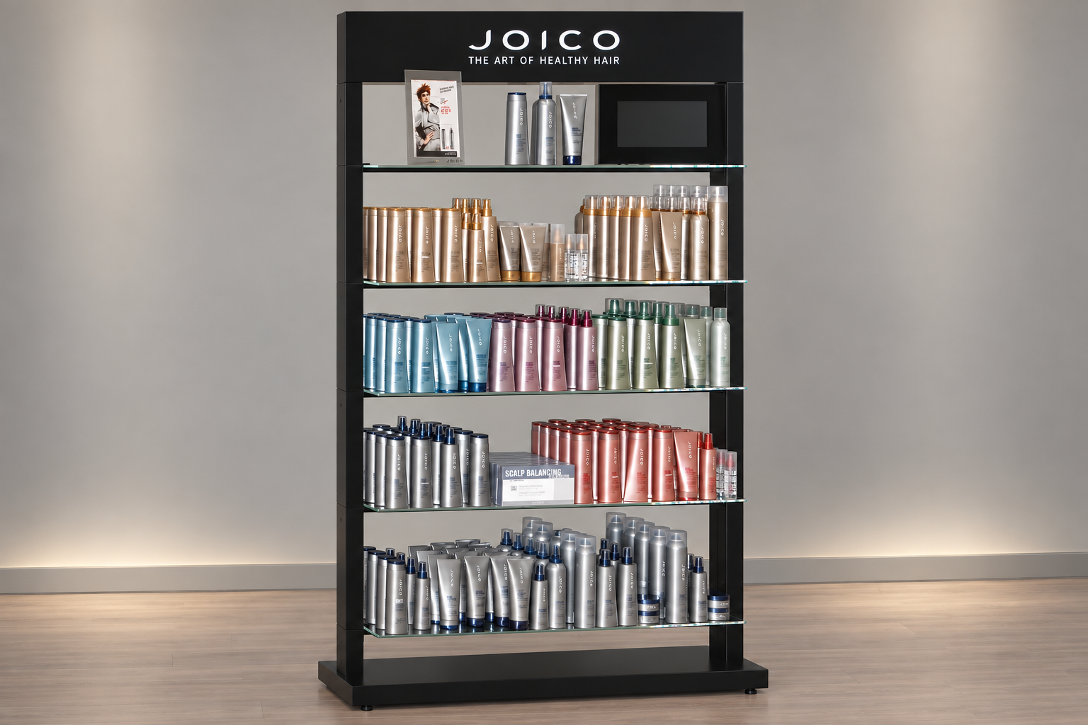 Joico professional salon retail fixture