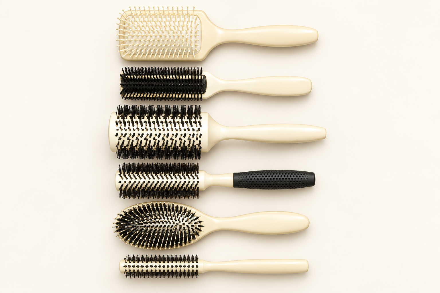 Professional hairbrush collection